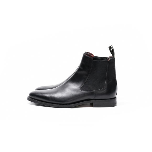 LOAKE Hutchinson in Black Leather UK 7 Leather-Soled Chelsea Boots - Picture 5 of 16